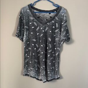 Stylish coffee design Gray Women's Top